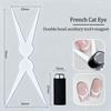 Double-head French Nail Art Magnet Set Cat Eye Magnetic Rod Combination Nail Art DIY V-Shaped Effect Gel Nail Polish Magnet
