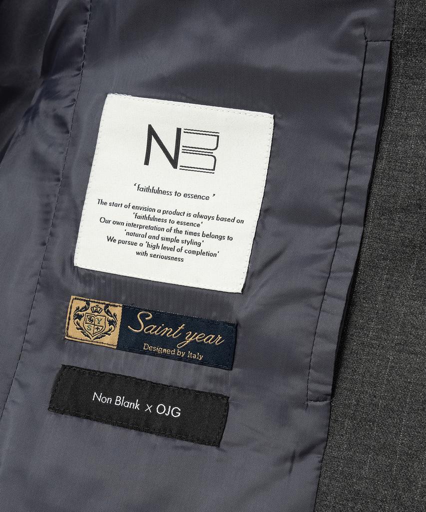 Nonblank [Nonblank X Ojg][Saint Year] Loose Fit Setup_Grey Stripe