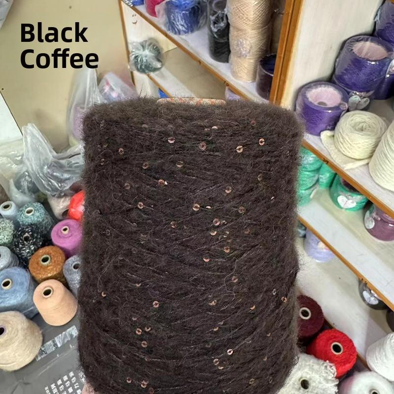 Wool Angora Yarn 3-Ply Long Velvet Wool Sweater Knitting Yarn Hand Crochet Fine Merino Wool Content 33% for Clothing Acco...