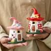 Soft Glow Atmosphere Night Light Small Sleep Light Cute Ceramic Magic Hat Lamp  Gift