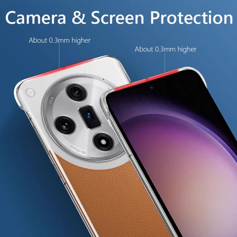 Frameless Slim Clear Hard Back Cover Case On For OPPO Find X7 Ultra FindX7 X7Ultra 5G ShockProof Coque Phone Cases