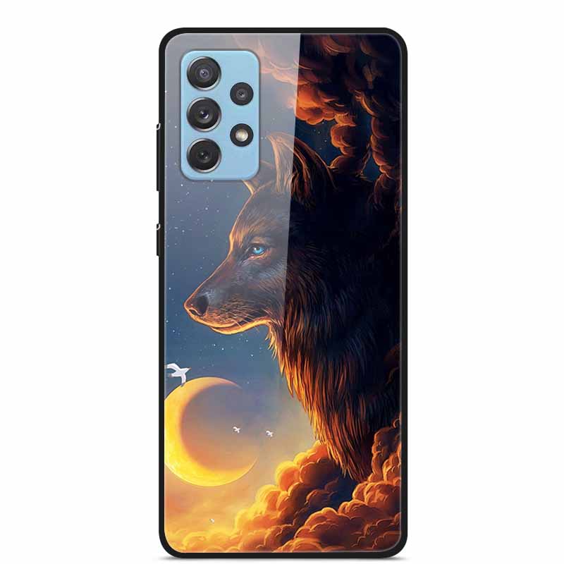 For Samsung A52 5G 4G Cases A52s 5G Tempered Glass Hard Back Cases For Samsung Galaxy A52 5G Phone Covers Funda A 52s 2022 A528B