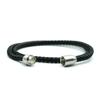 Minimalistyczna Bransoletka ze Sznurka Unisex Stal Nierdzewna Magnetyczne Zapięcie Dwupoziomowa Tkanina Bransoletka Akcesoria 4mm Sznurek Nylonowy Bransoletka Prezent