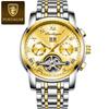 Top Brand Explosive Automatic Waterproof Men's Mechanical Watch Steel Hollow Men's Watch Multifunctional Luminous Fashion Watch