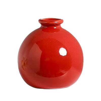 Exquisite Craft - Solid Ceramic Vase For Home Décor Office And Gifts Wide Application Vibrant Color Simple Fluent Line