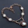 Rainbow Moonstone Necklace Gemstone Jewelry, 999 Copper Wire Wrapped Necklace, Adjustable Handmade Beautiful Jewelry Chain Necklace