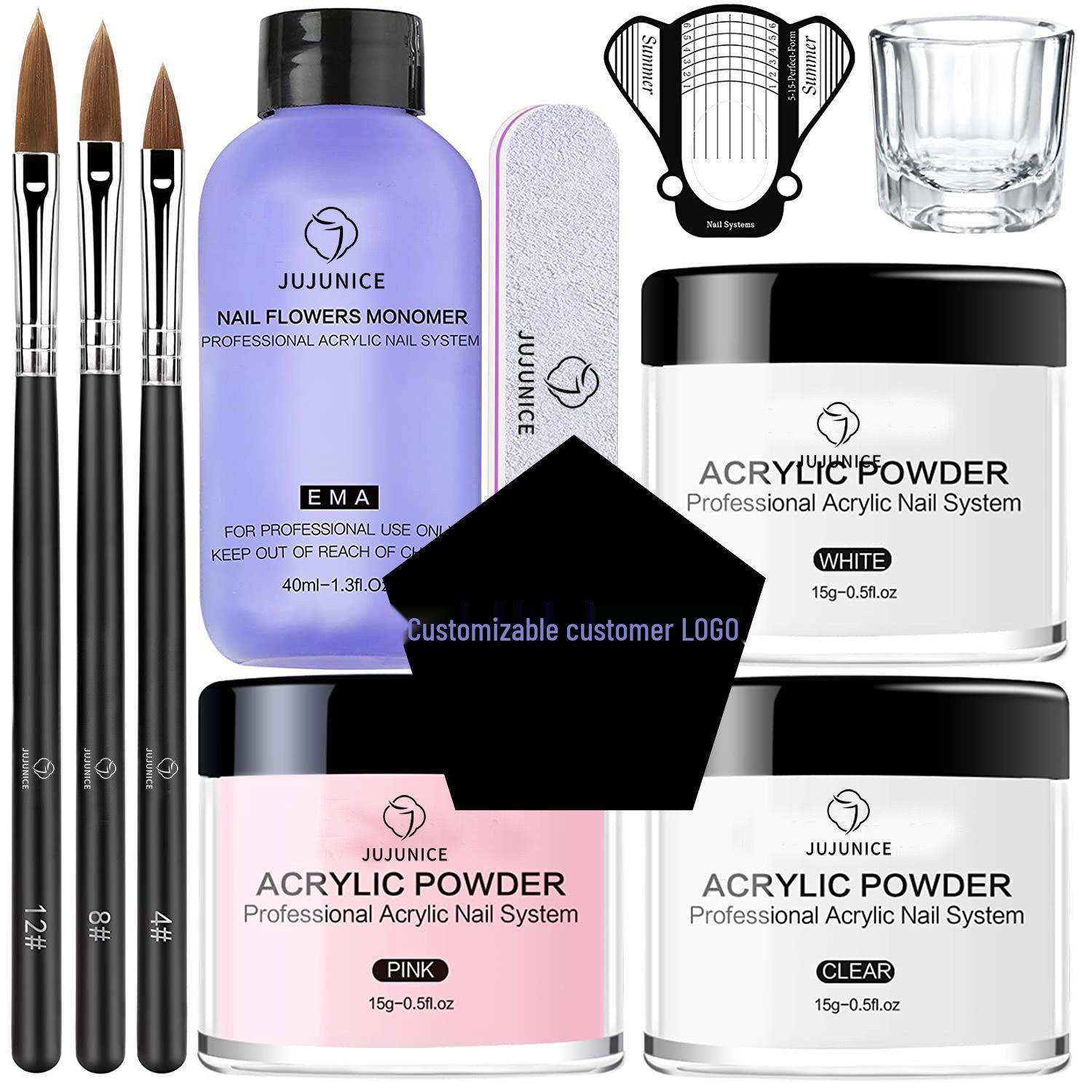 

EMA Acrylic Powder Set for Nail Art & Crystal Extensions