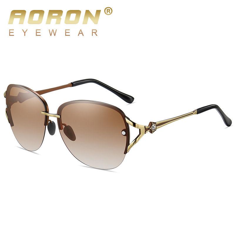 AORON Women Polarized Sunglasses Outdoor Fashion Gradient Color Glasses Classic Sports Fishing Driving UV400 Eyeglasses
