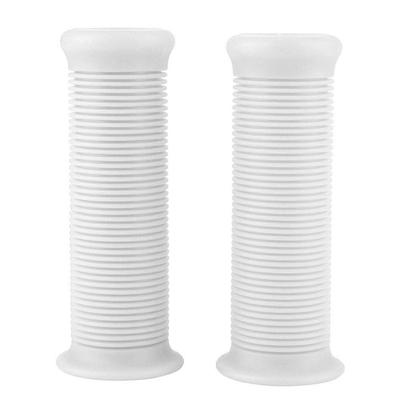 Motorcycle Modification Steering Wheel Grip Cover, Pair of 1" 25mm Universal Motorcycle Vintage TPU Handle Bar Grips (White)