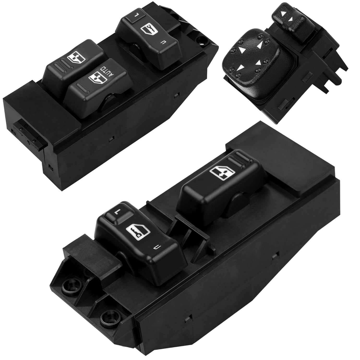 Power Window Switch Driver Side & Passenger Window & Door Lock & Mirror Switch | Fit for 2000-2002 Chevy Silverado GMC Sierra 1500 2500 3500 2-Door |
