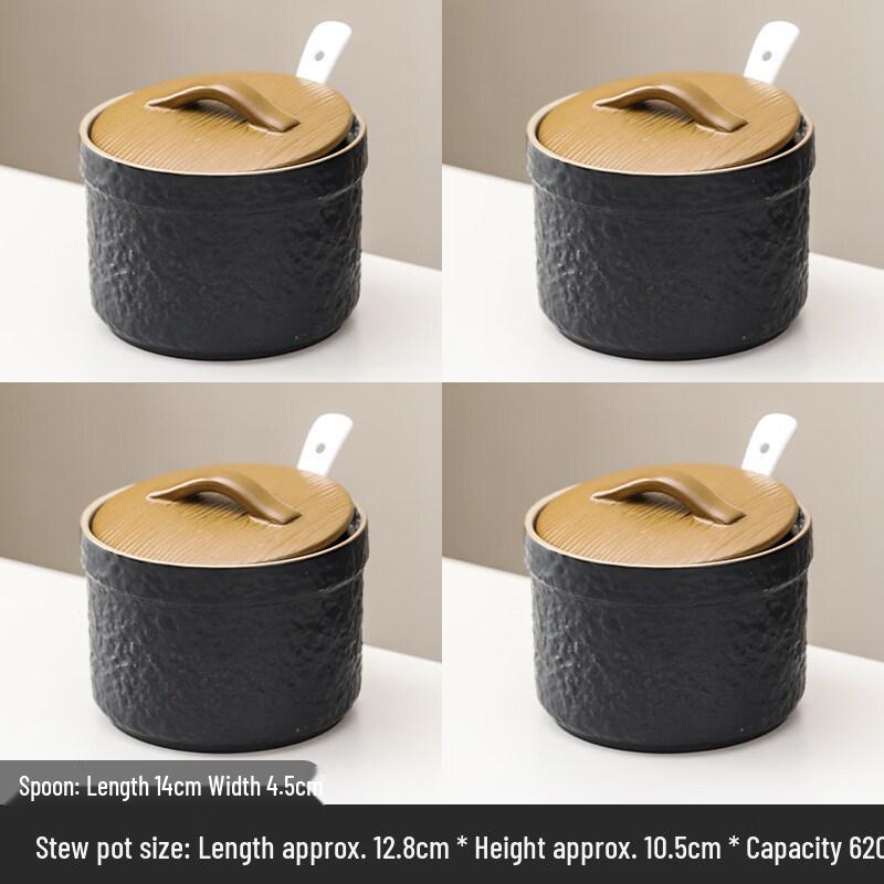 Ceramic Double Boiler Stew Pot with Lid