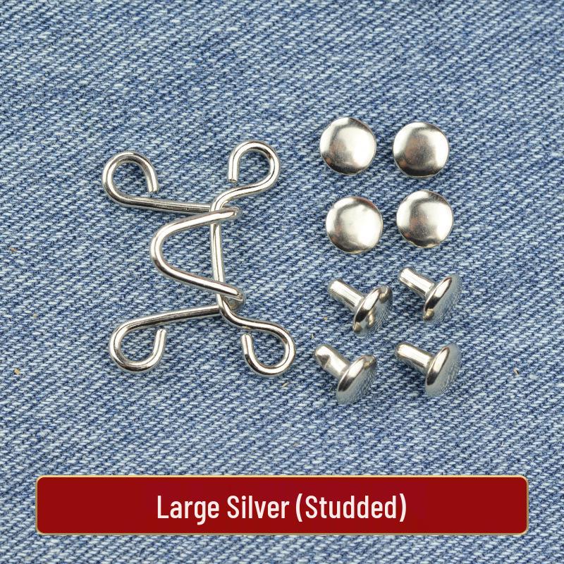 Adjustable Waist-Cinching Stretch Buttons for Jeans