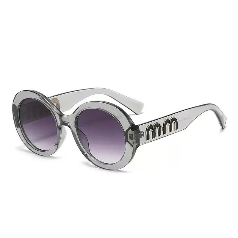 Luxury Mm Fashion Women Sunglasses Stylish Brand Round Designer Glasses Glamour Female Trending Eyewear Uv400