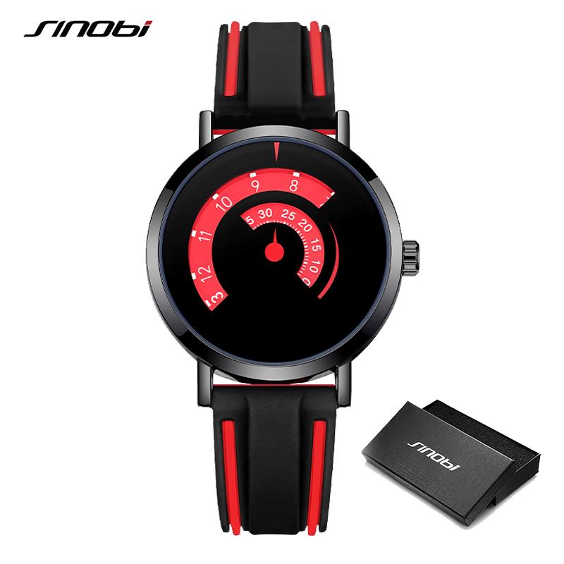 SINOBI New Creative Design Men's Quartz Watches Top Brand Mans Wristwatches Fashion Style Gifts Clock for Husband,Family,Friend