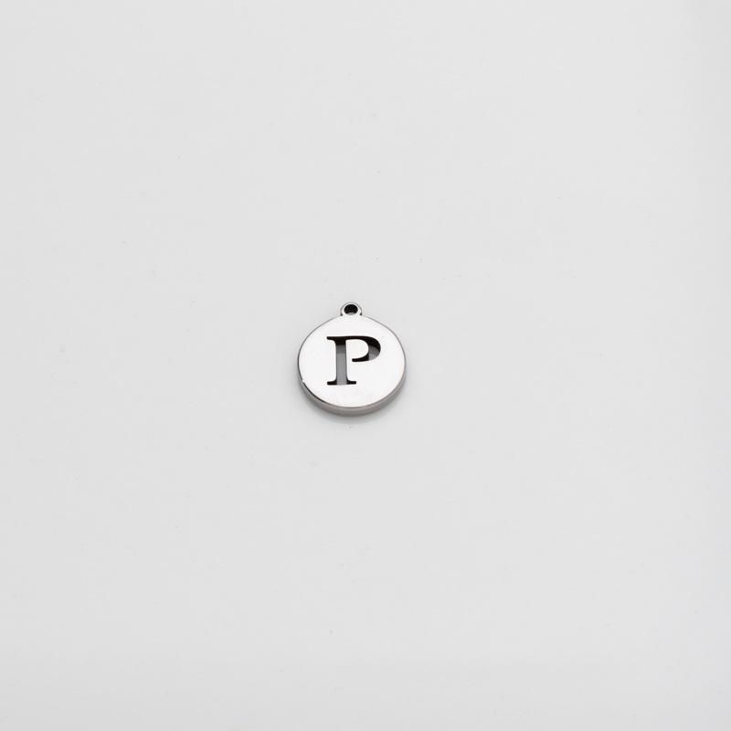 18K Gold Plated Stainless Steel Letter Necklace with Customizable Pendant