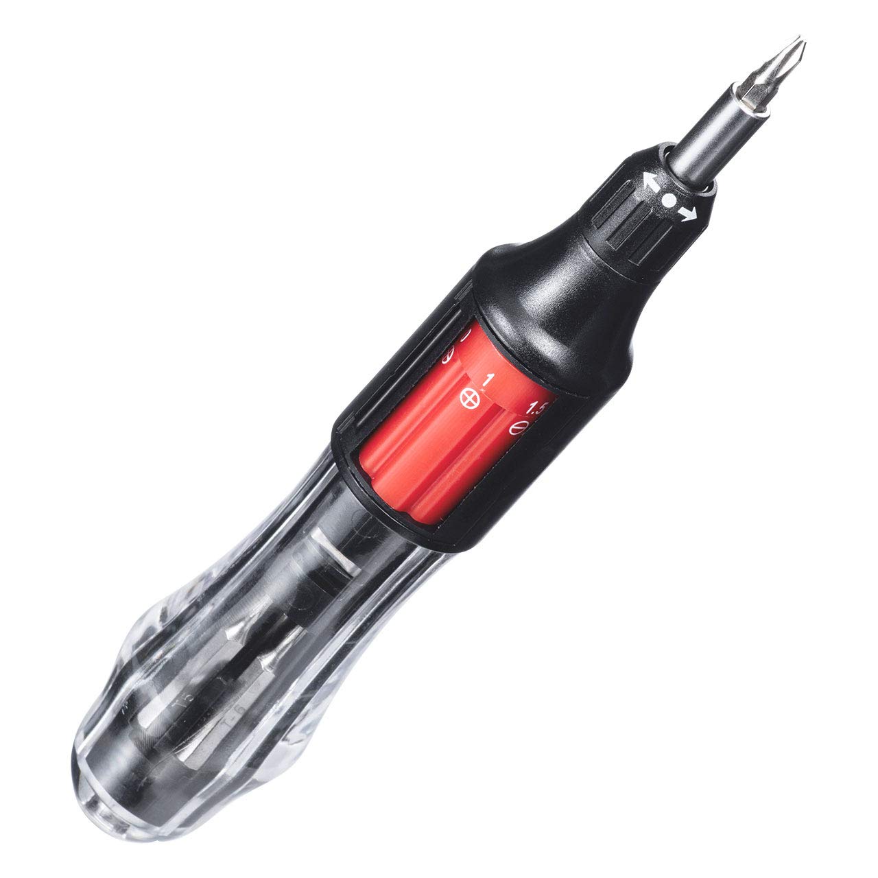 

Sanwa Direct Screwdriver Set with Rotating Bit and Ratchet Function 11-in-1 Changer, Built-in Bits, (800-TK042)