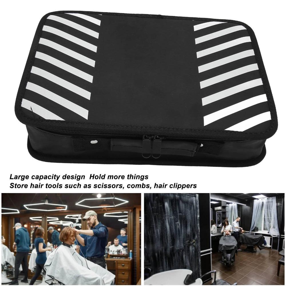 Organized Compartments Barber Tool Bag Spacious Design Hair Cutting Grooming Kit Travel Use
