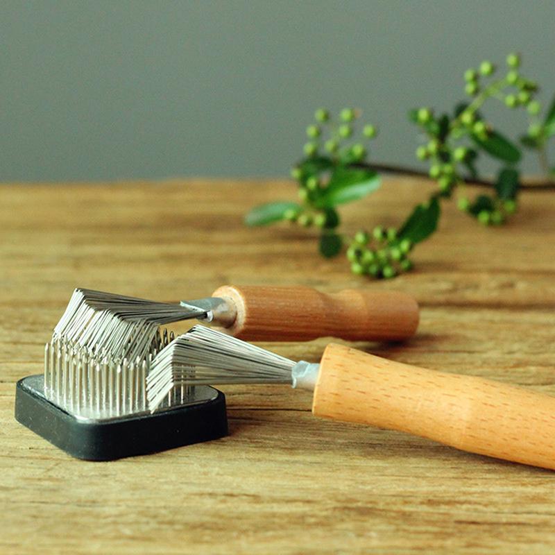 Japanese Ikebana Tool Floral Kenzan Flower Frog Brush Cleaning Brush For Flower Arrangement Cleaning Rake Cleaning Floral Needle