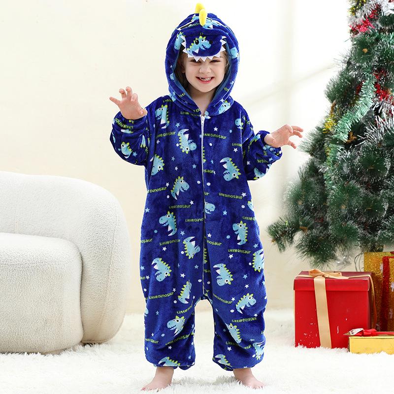 Michley Kids & Teens Animal Flannel Onesie - Homewear & Party Outfit