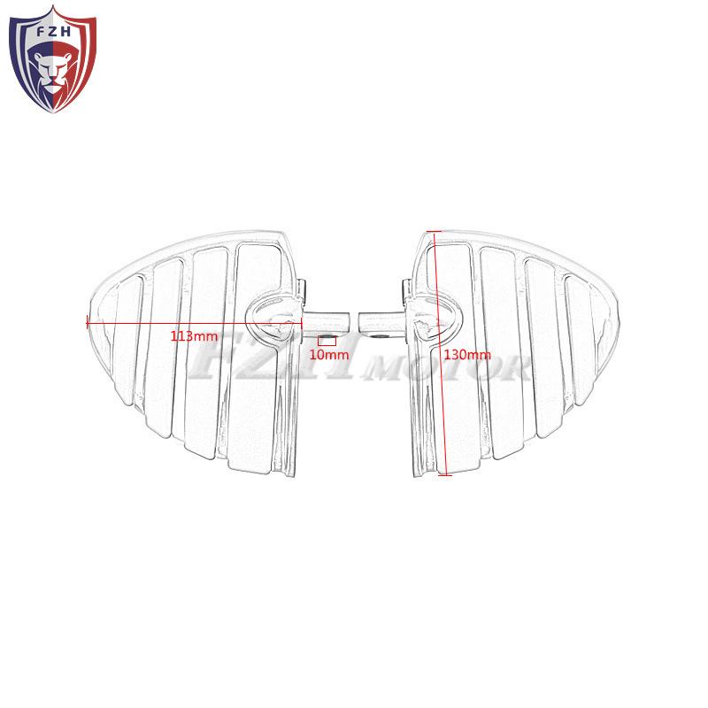 Universal Motorcycle Crash Bars Footrests for Harley Cruiser