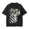 Anime Gundam RX V Printed Tshirt Mens and Womens Washed Tshirt High Quality Vintage Cotton Tshirt Harajuku Tops