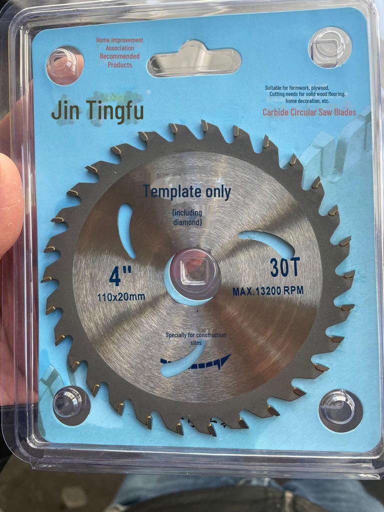 Taşınabilir Testereler için 4 İnç Karbür Marangozluk Testere Bıçağı