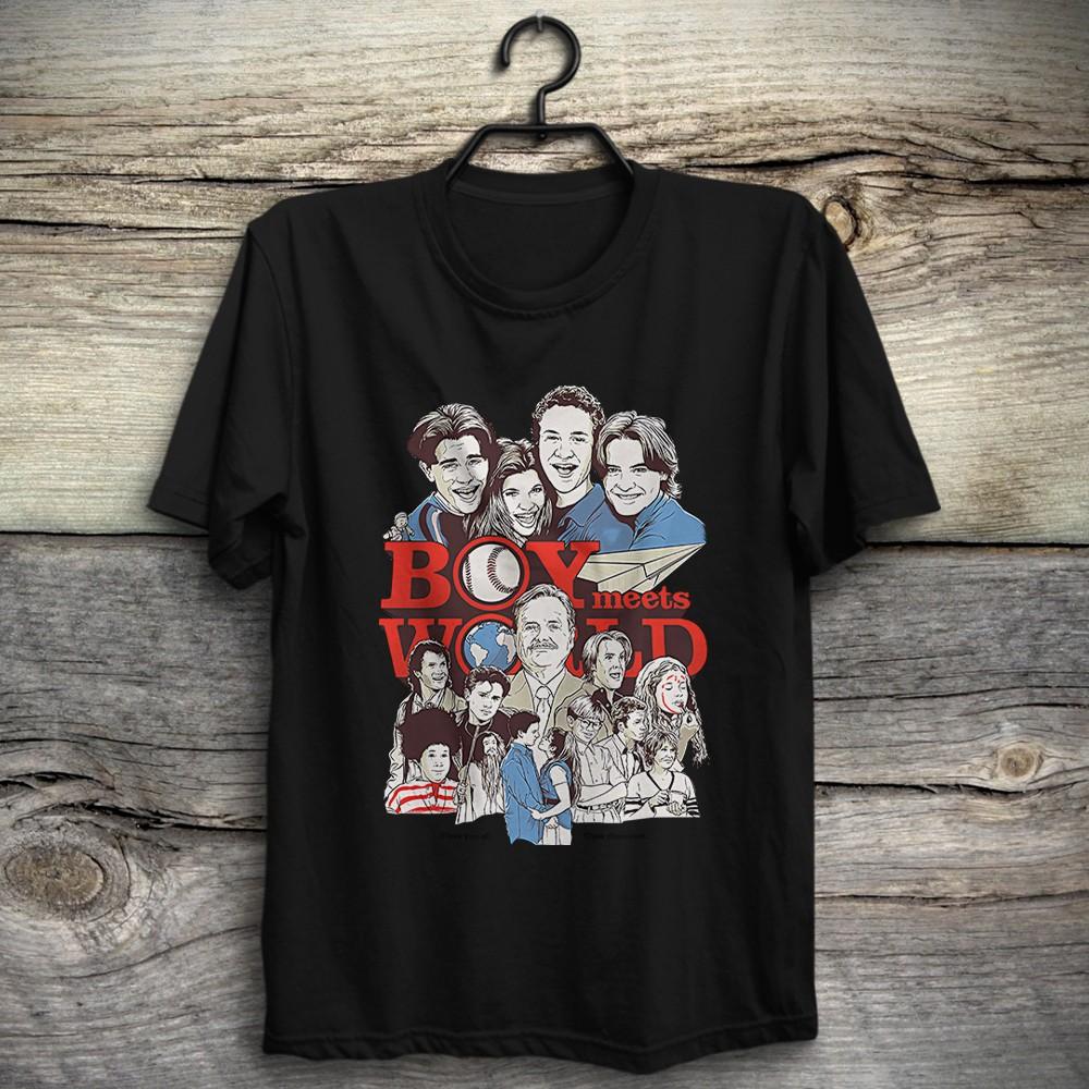 Хлопковая футболка S-5XL Сериал «Парень встречает мир» Кори Мэттьюс Бен Сэвидж Унисекс S