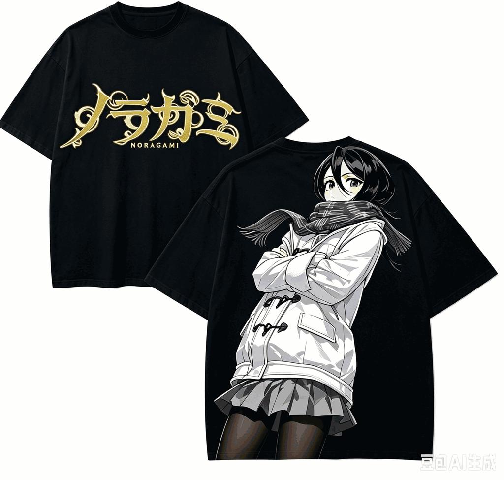 Noragami Anime Liebhaber T-Shirt Harajuku Baumwolle Neues Modell High Street Retro Oversized Unisex produ