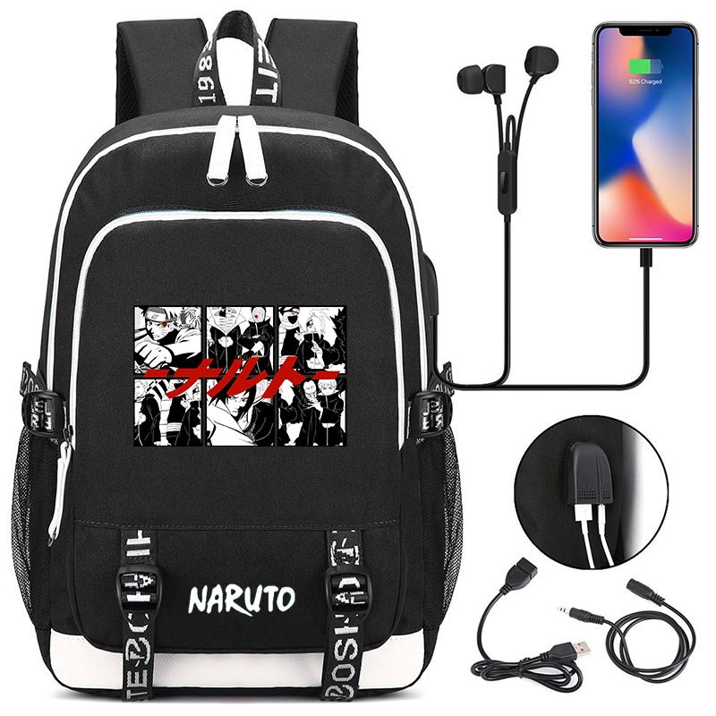 Anime Schoolbag Boy Girl Rucksack for Teen Backpack Student Usb Travel Bags Back To School Backpack Men Women Leisure