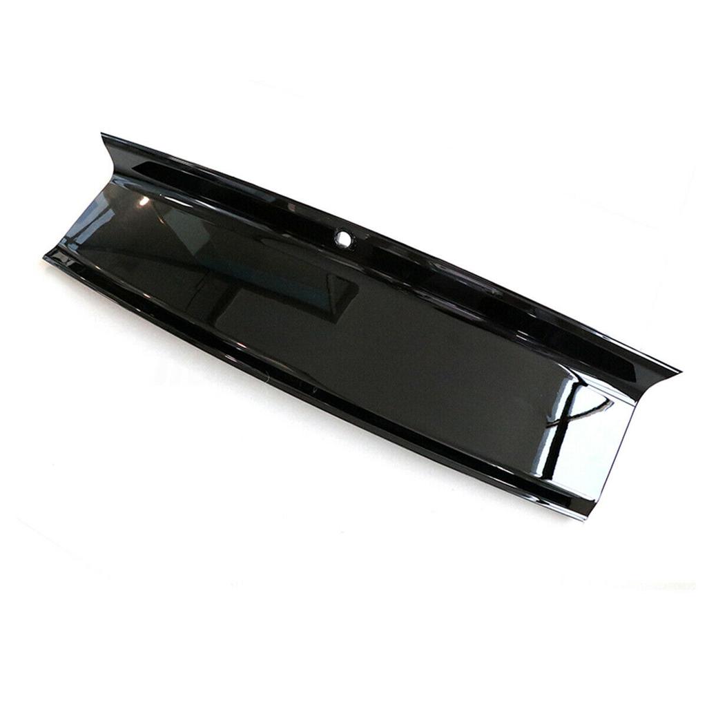 Trunk Lid Decklid Panel Trim For Ford Mustang 2015 2016 2018-2023 Carbon Fiber Look/Gloss Black Tailgate Rear Bumper Guard Cover