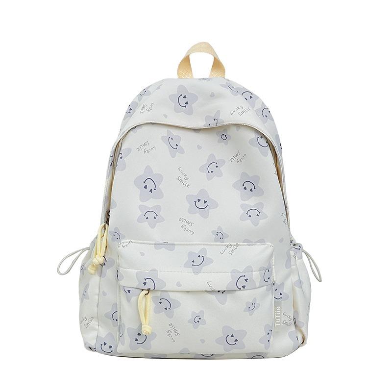 Nowy tornister jest wysokiej jakości, świeży, słodki i uroczy, a plecak w gwiazdki to lekki plecak podróżny dla uczniów gimnazjum.