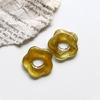 Resin Flower Pendant Hollow Five Petal Floral Charm Jewelry Jewelry Making Accessories for for Necklace Bracelet Earring