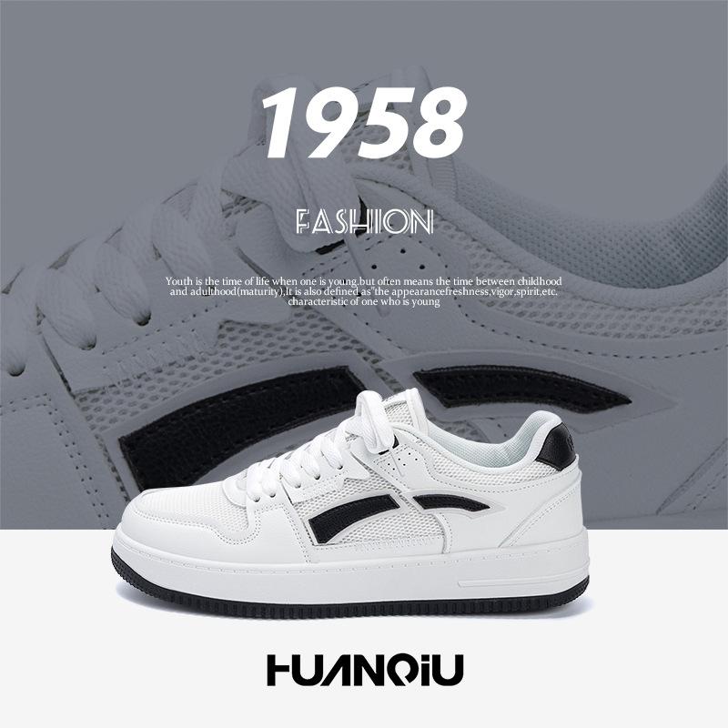 Global mesh breathable little white shoes men's ZHQ-HY113-2 summer casual men's shoes versatile thick-soled lightweight board shoes