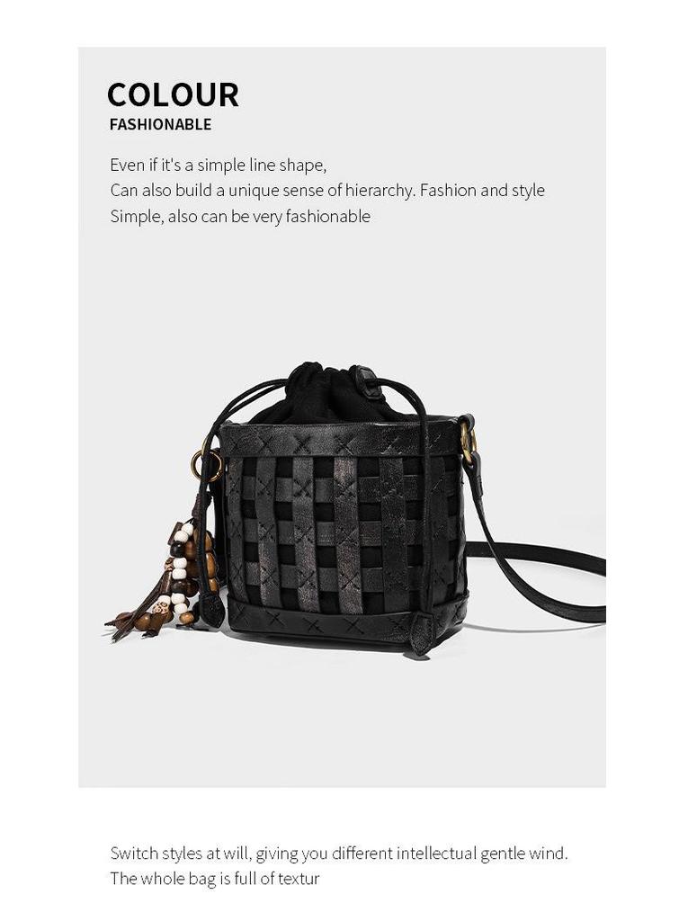 Autumn/Winter 2025 Handmade Woven High-End Women's Crossbody Tote Bag