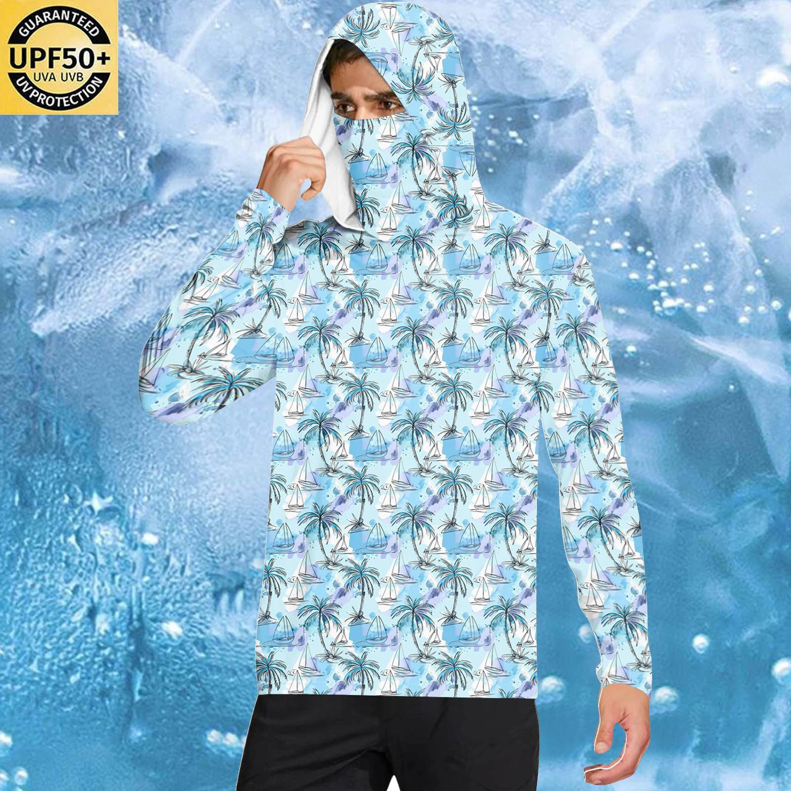 

Men s Casual Hooded Long Sleeve Sunscreen Top S