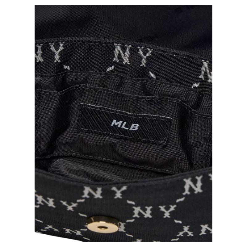 MLB Monogram Full Mark Crossbody Bags Mini Unisex Black Casual