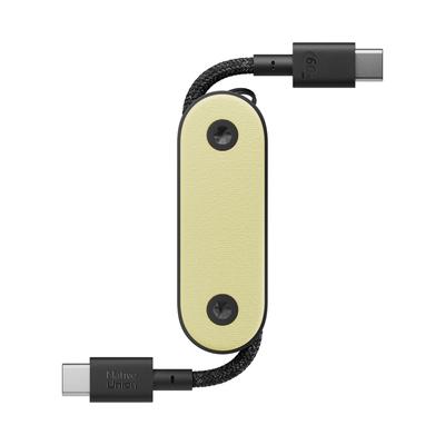 Native Union Pocket Cable 60W Verstärkt Geflochtenes Tragbares Ladekabel Kompatibel mit iPhone 15 15 Pro iPad iPad Galaxy Flip und Fold 5 – USB-C