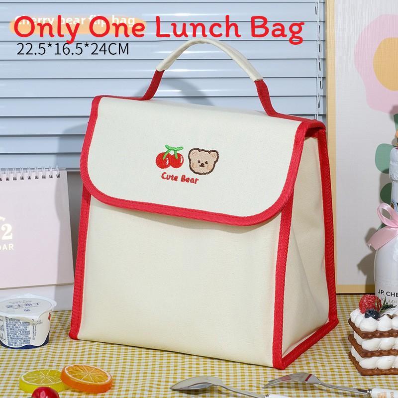 Cartoon Cute Lunch Bag With Large Capacity Style For Students And Office Use