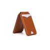 Magnetic Wallet Stand with Mirror Lightweight PU Leather Card Holder Phone Mount for Gym Sports Use