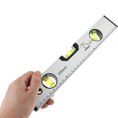 Smgda 300mm Powerful Magnet Level, Measures 45, 90, and 180, Aluminum Alloy Construction, for Measuring Wall Level, Checking Floor Level, Mounting