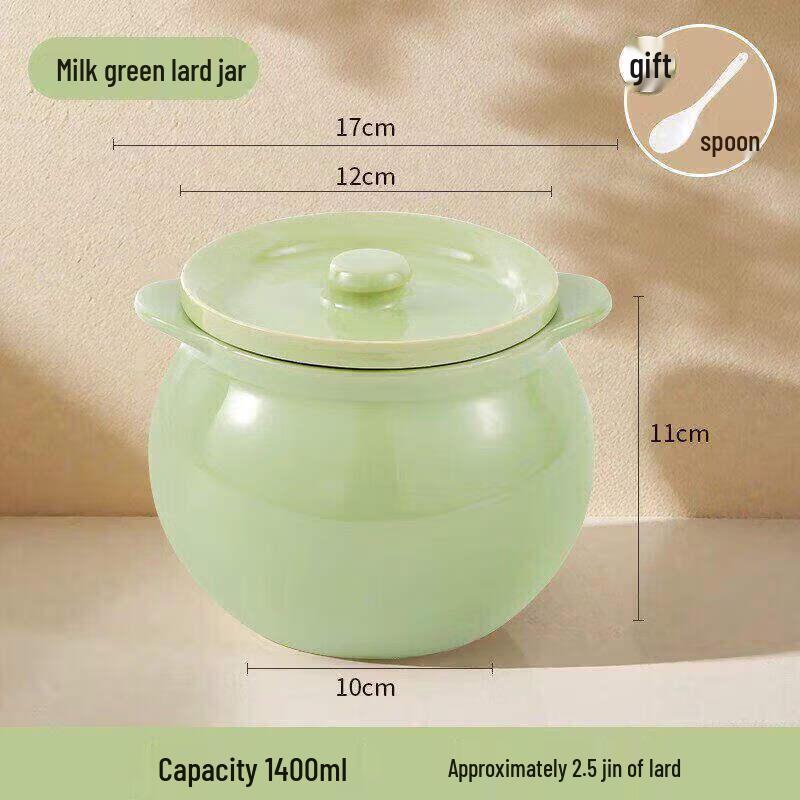 Food-Grade Ceramic Lard and Chili Oil Pot