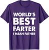 Father's Day Retro Dad World's Best Farter I Mean Unisex T-Shirt