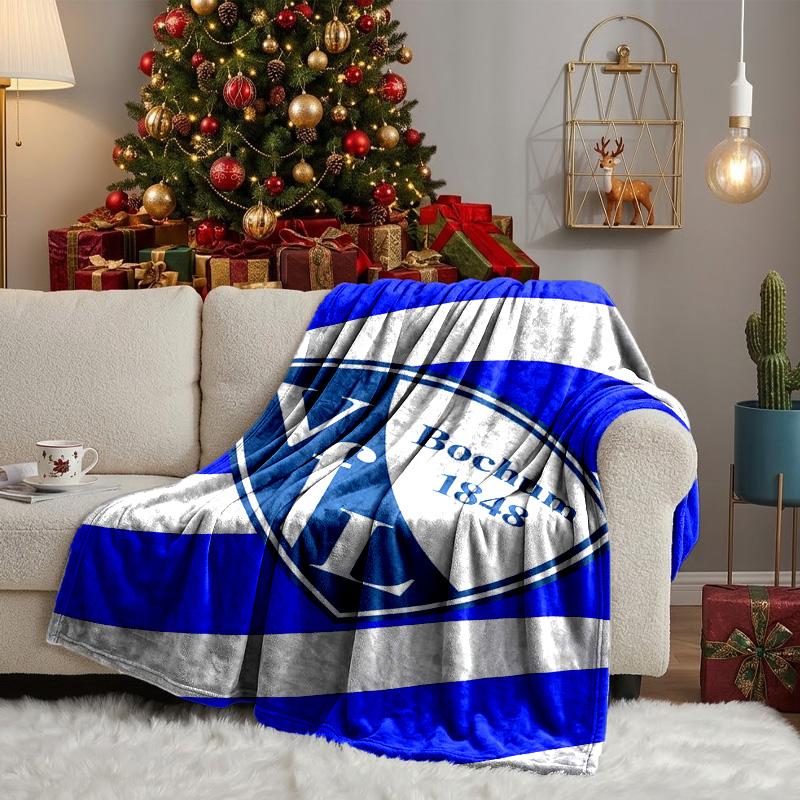 Football Bochum Blanket Lightweight Ideal Bedding Blanket Perfect for Travel, Camping, Living Rooms, Offices, Sofas, Fan Christmas gift