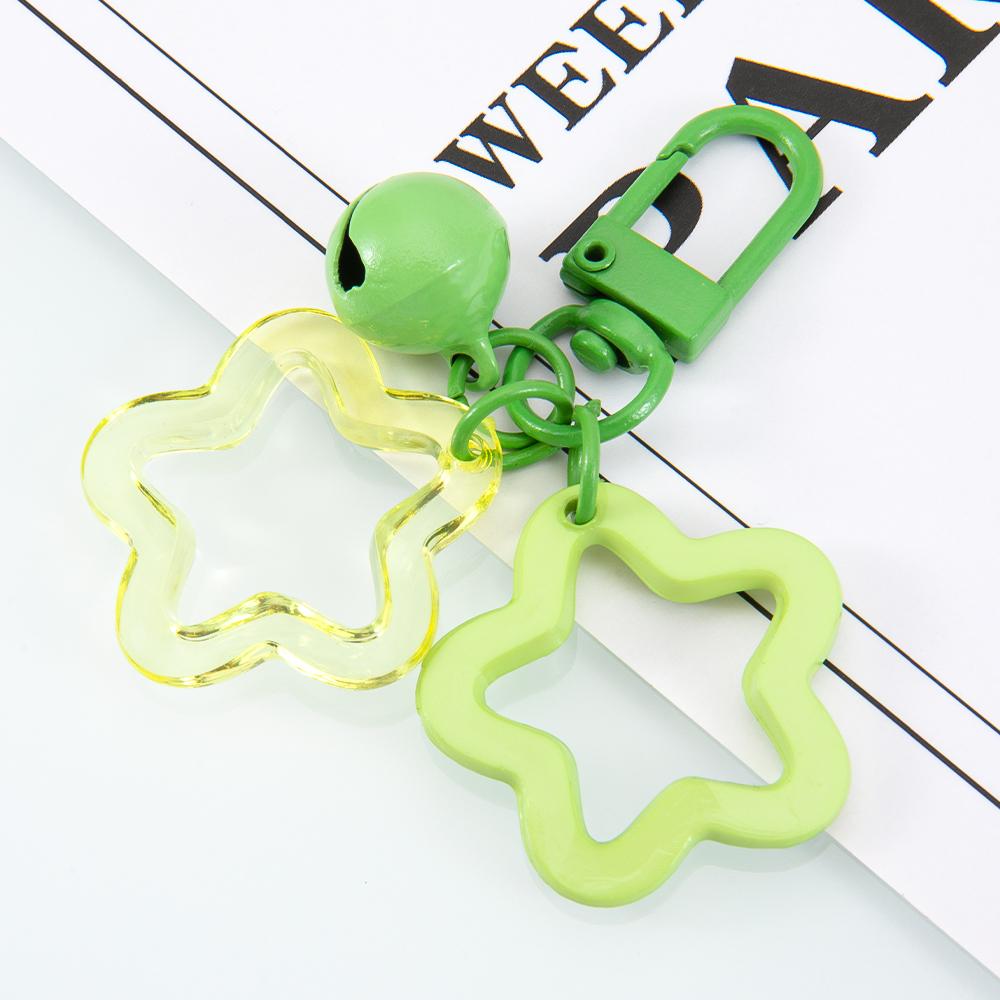 1pc 2pcs Hollow Star Charm Bag Phone Strap Pendant Colorful Acrylic Beads Keychain Accessories Cellphone Lanyard Keyring Jewelry