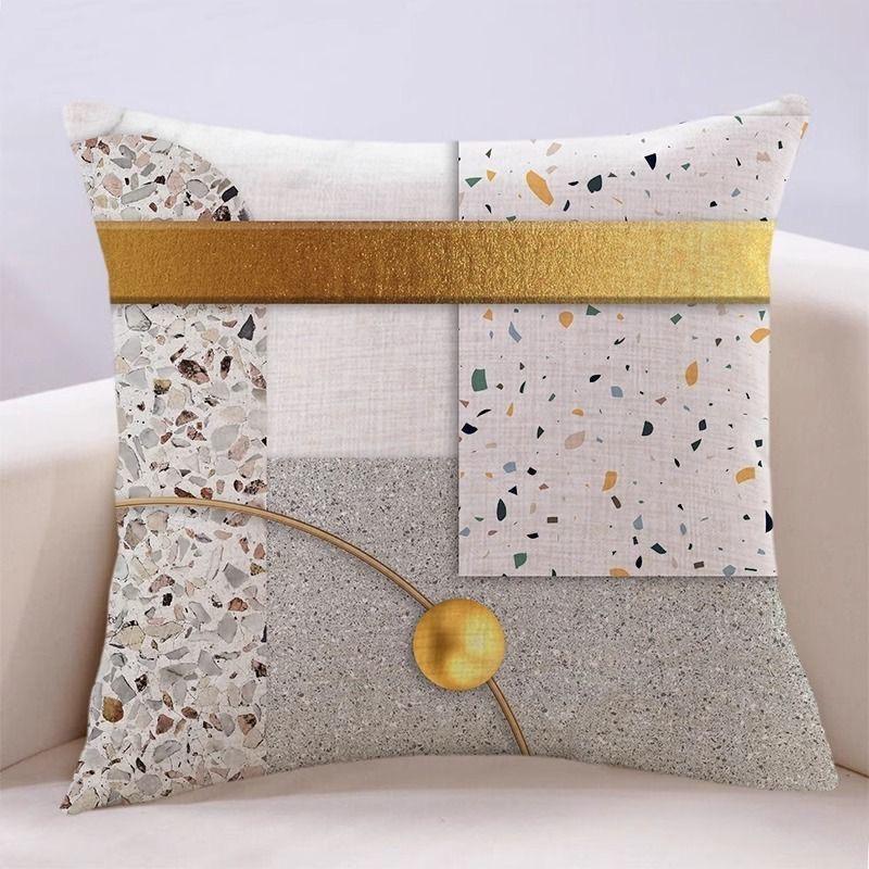 Federa Cuscino Colore Terra Caldo Lusso Moderno Resistente allo Sporco Copricuscino Divano Soggiorno Copricuscino Comodino Federa Cuscino