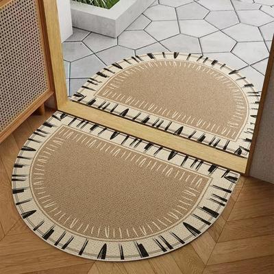 Halbkreisförmige Eingangsfußmatte - Hochwertige Indoor- und Outdoor-Eingangsfußmatte für Küchenteppich - Heimdekoration