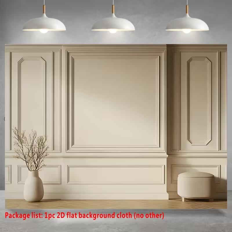 

2D Modern Beige Wall Backdrop for Brand & Product Photography 47.2x31.5inch/120*80cm