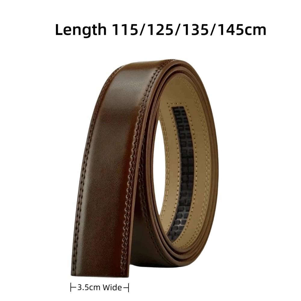 Black Brown Genuine Leather Belts Without Buckle Cowskin Belt Men Belt  Cinturones Para Mujer