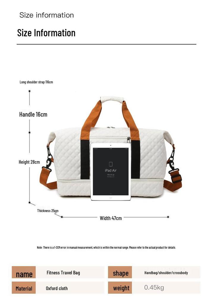 Multifunctional Travel Bag: Large Capacity Yoga, Sports, Business, and Boarding Bag with Single Shoulder and Handheld Options