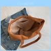 Borsa in Tela con Motivo a Lettere per Donna Accessorio Moda Stile di Strada
